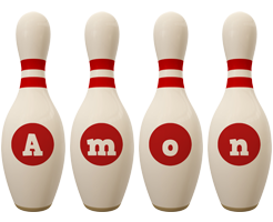 Amon bowling-pin logo