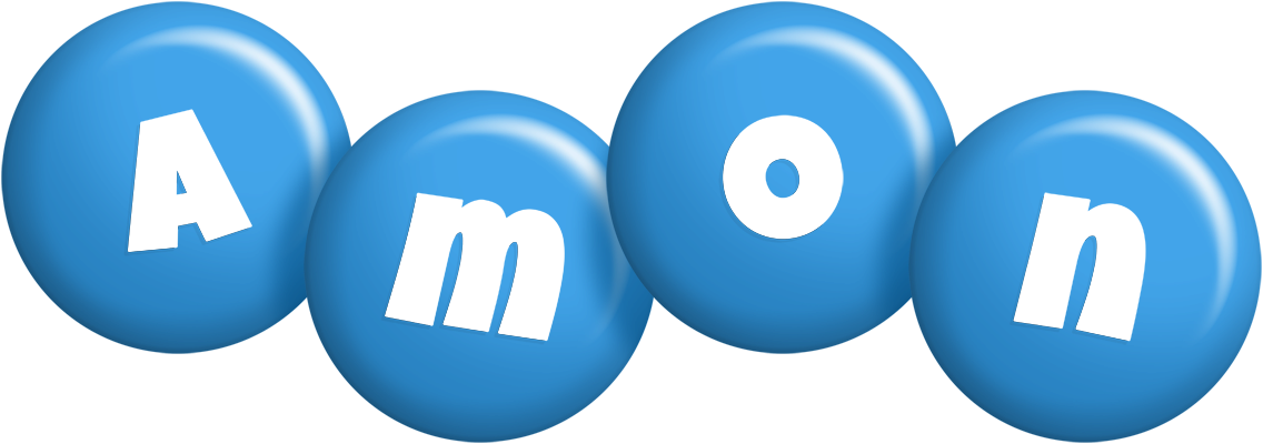 Amon candy-blue logo