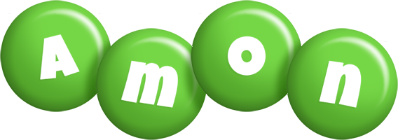 Amon candy-green logo