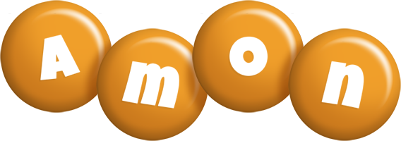 Amon candy-orange logo