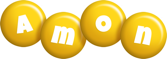 Amon candy-yellow logo