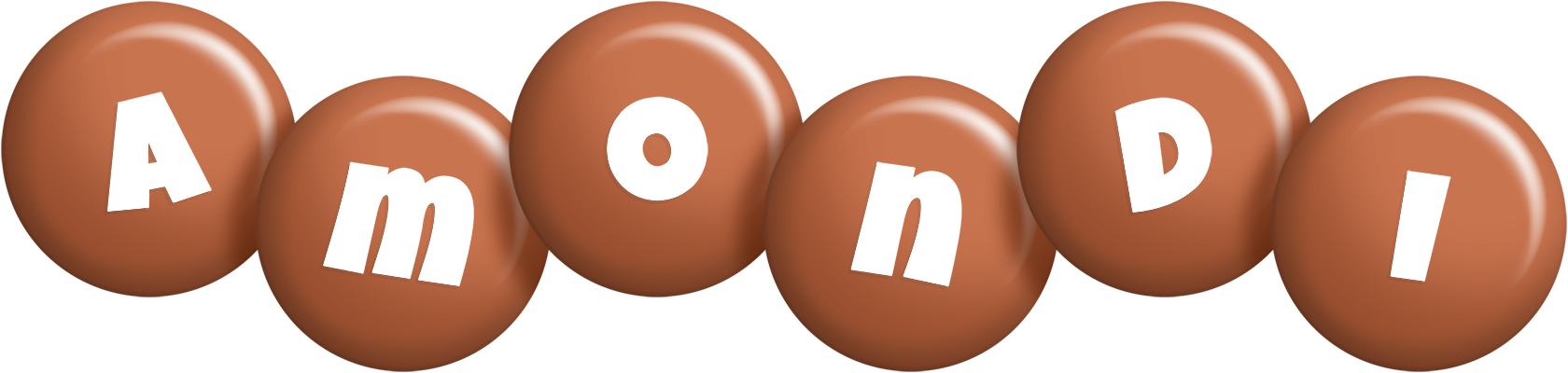 Amondi candy-brown logo