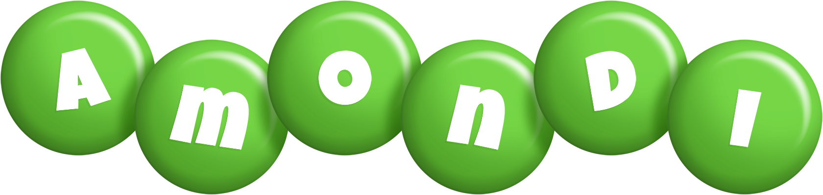 Amondi candy-green logo