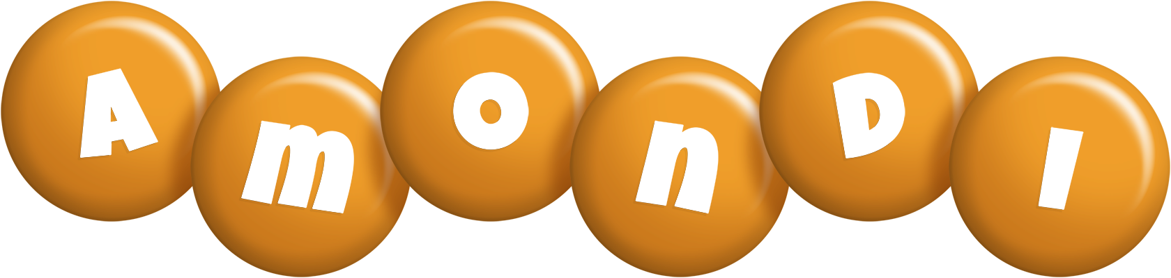 Amondi candy-orange logo