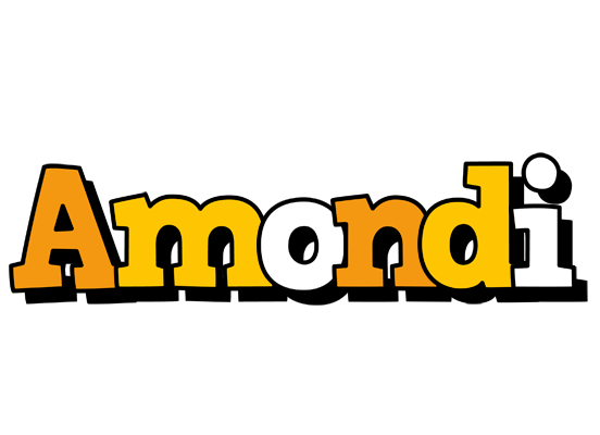 Amondi cartoon logo