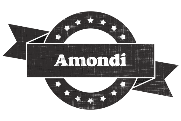 Amondi grunge logo