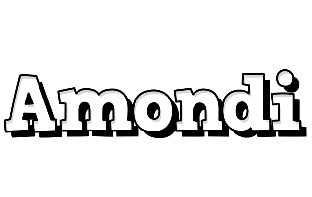 Amondi snowing logo