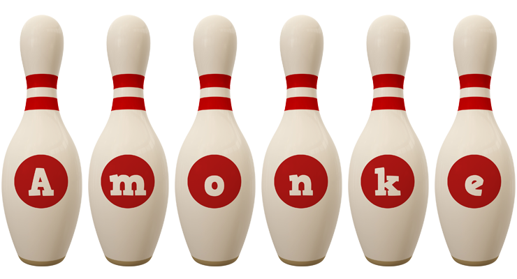 Amonke bowling-pin logo