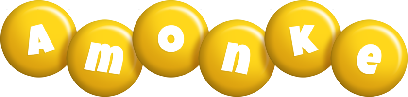 Amonke candy-yellow logo