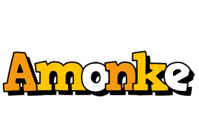 Amonke cartoon logo