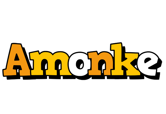 Amonke cartoon logo