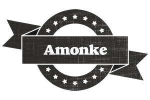Amonke grunge logo