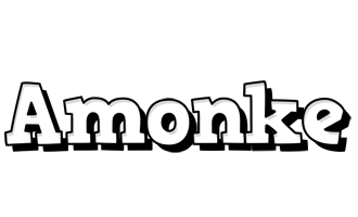 Amonke snowing logo