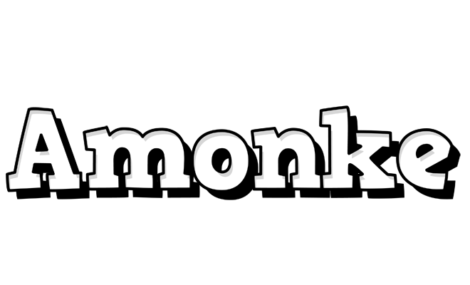 Amonke snowing logo