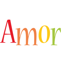 Amor birthday logo