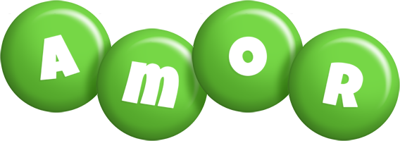Amor candy-green logo