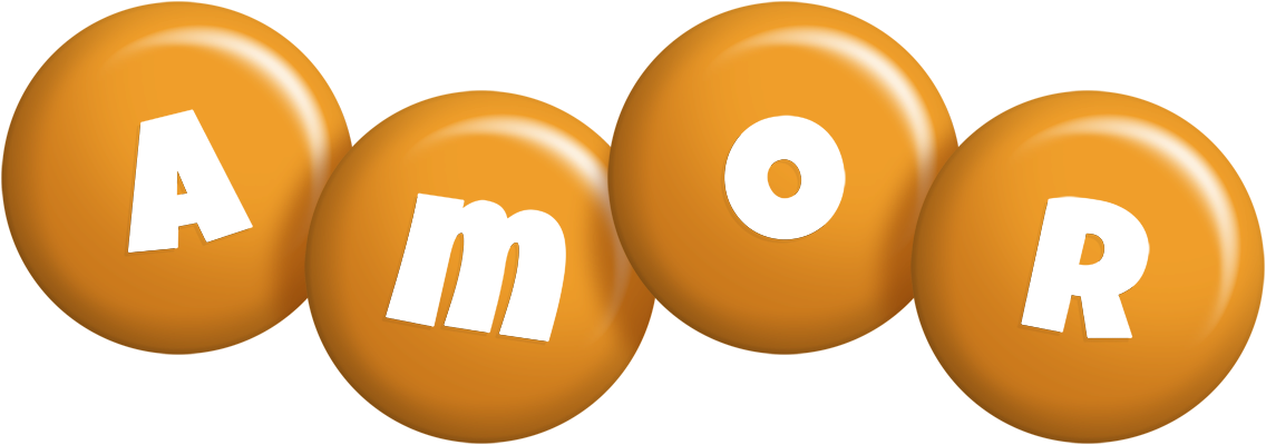Amor candy-orange logo