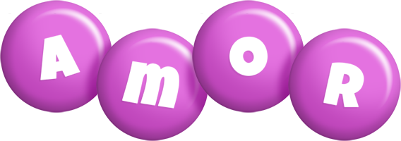 Amor candy-purple logo