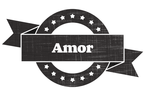 Amor grunge logo