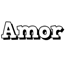 Amor snowing logo