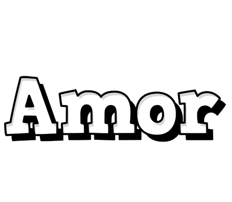 Amor snowing logo