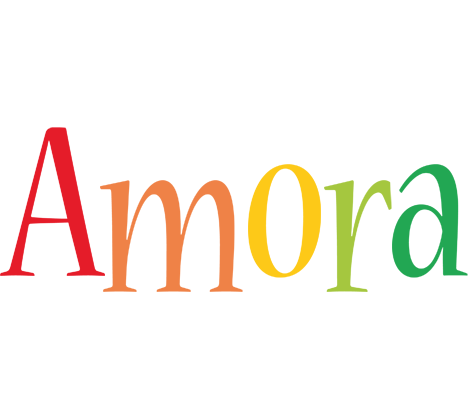 Amora birthday logo