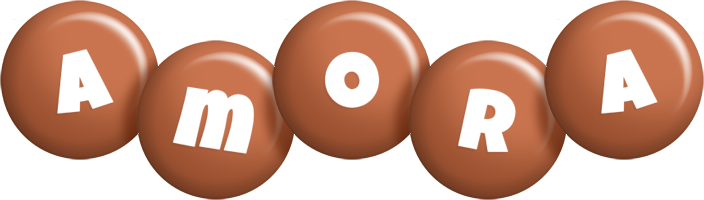 Amora candy-brown logo