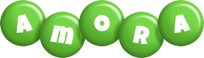 Amora candy-green logo