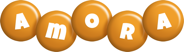 Amora candy-orange logo