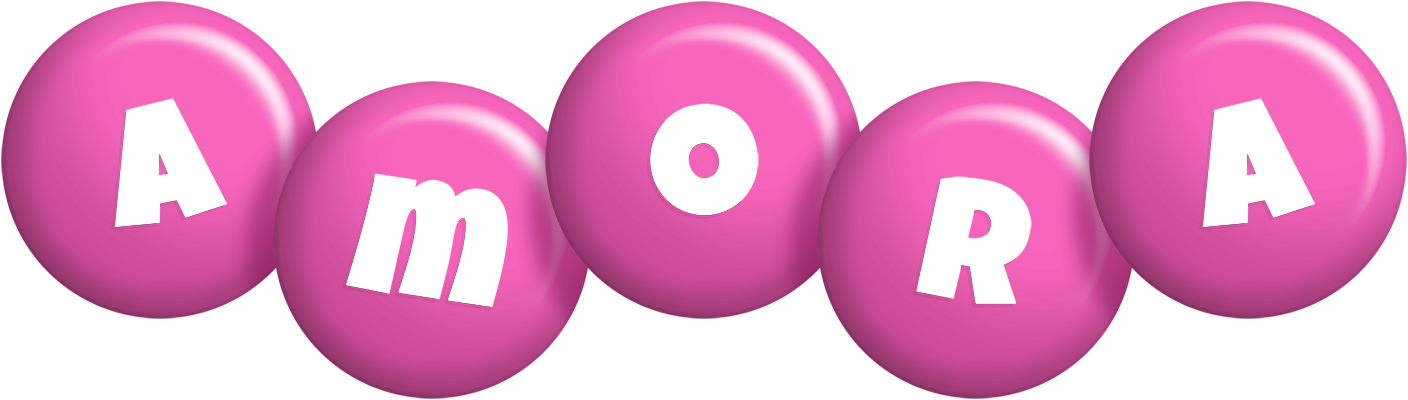 Amora candy-pink logo