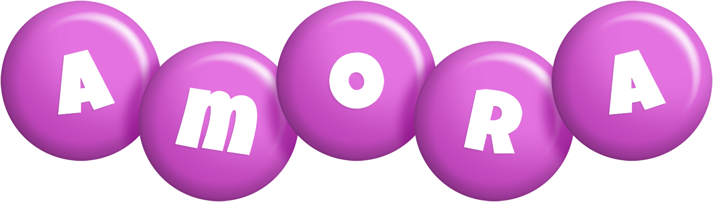 Amora candy-purple logo