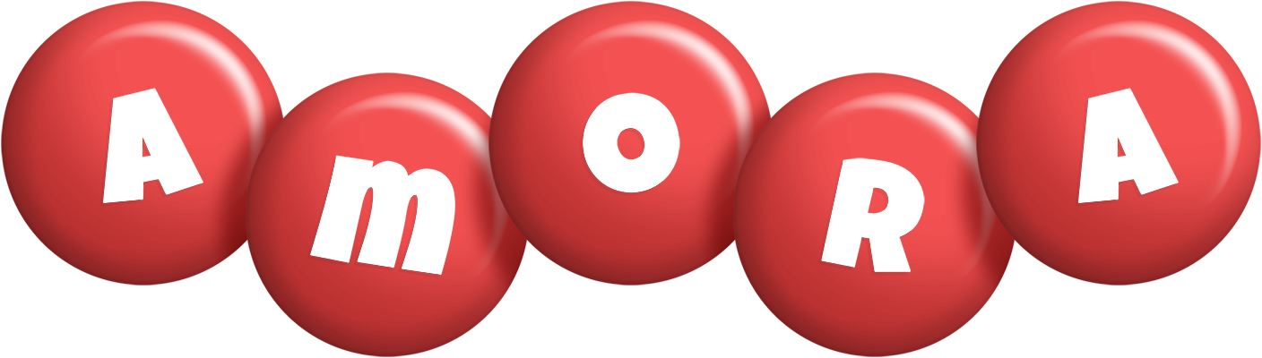 Amora candy-red logo