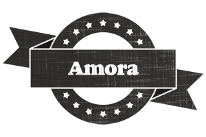 Amora grunge logo