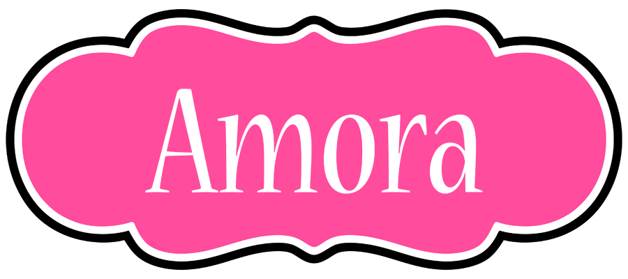 Amora invitation logo