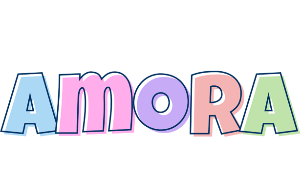 Amora pastel logo
