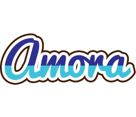 Amora raining logo