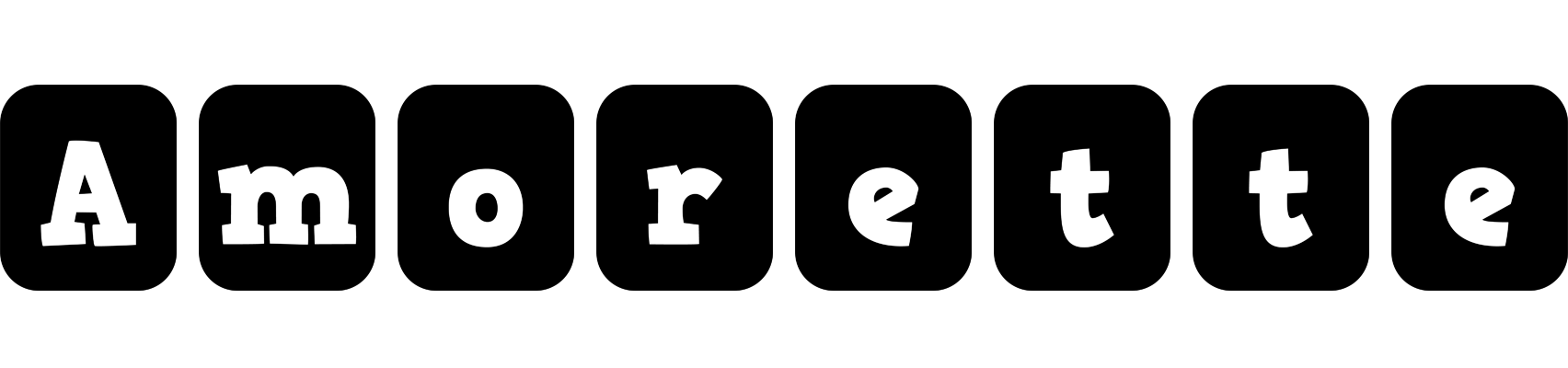 Amorette box logo