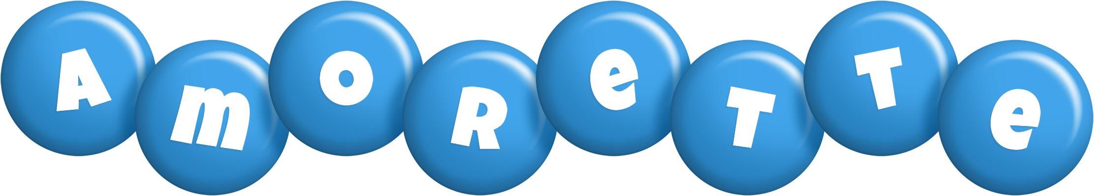 Amorette candy-blue logo