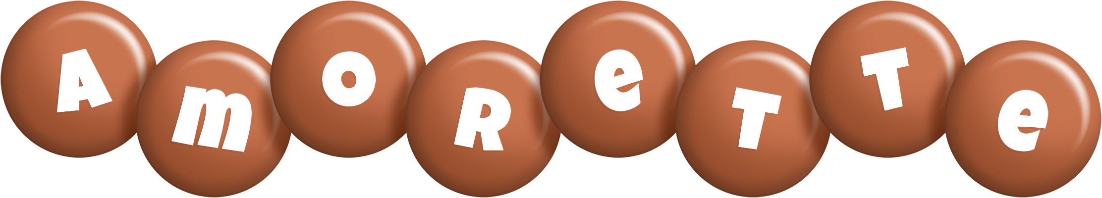 Amorette candy-brown logo