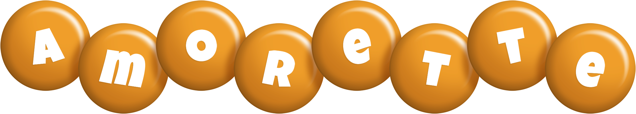 Amorette candy-orange logo