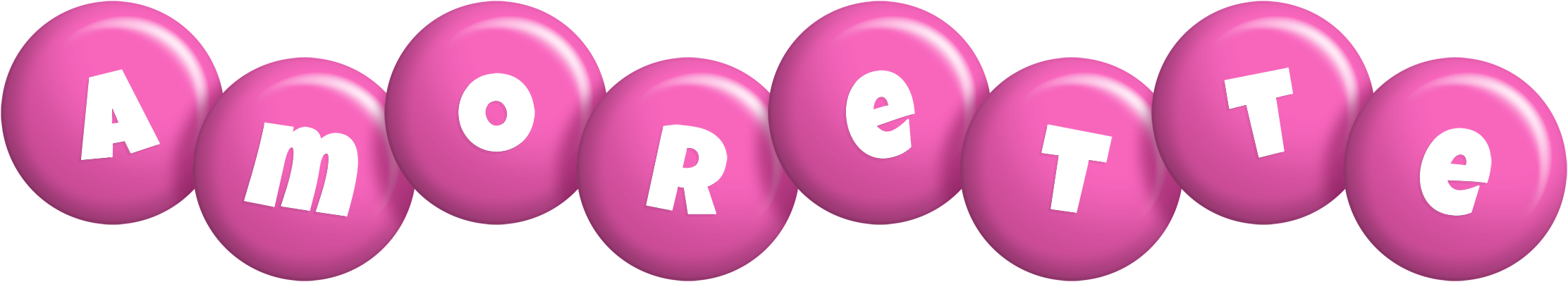 Amorette candy-pink logo