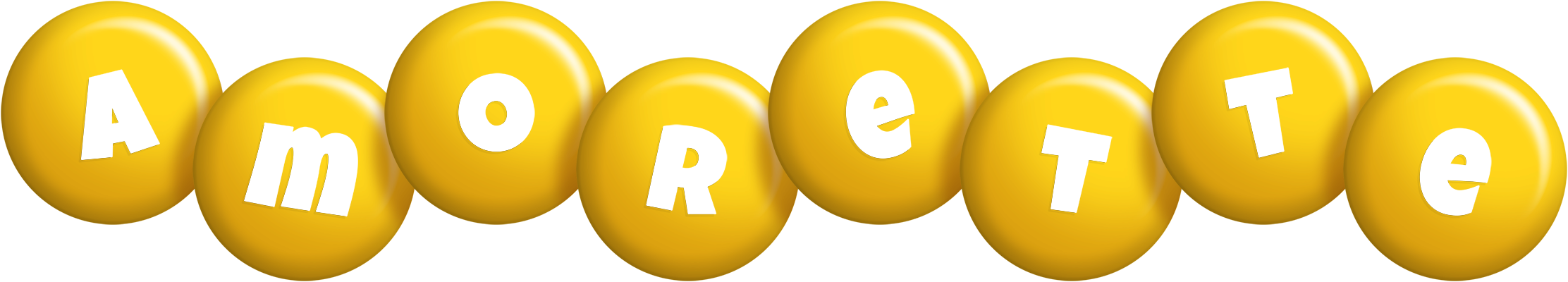 Amorette candy-yellow logo