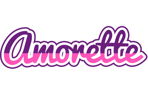 Amorette cheerful logo