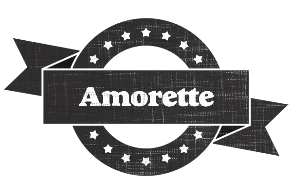 Amorette grunge logo
