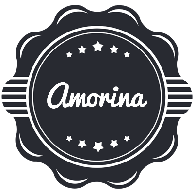 Amorina badge logo