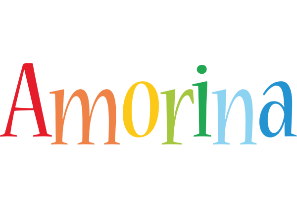 Amorina birthday logo