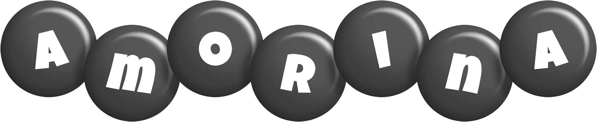 Amorina candy-black logo