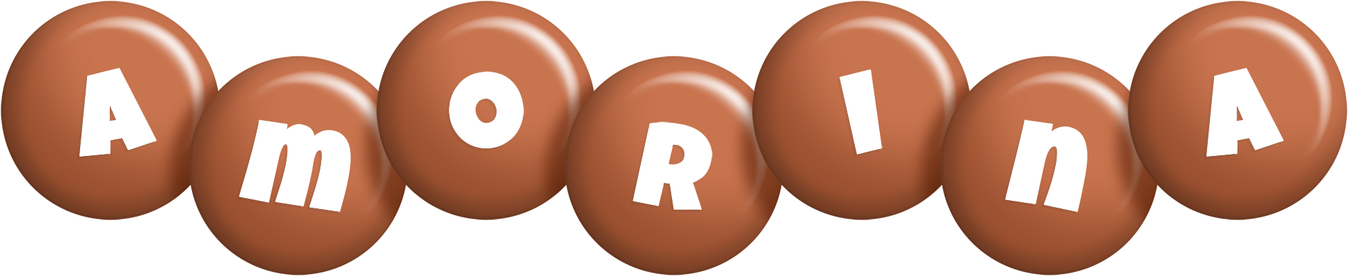 Amorina candy-brown logo
