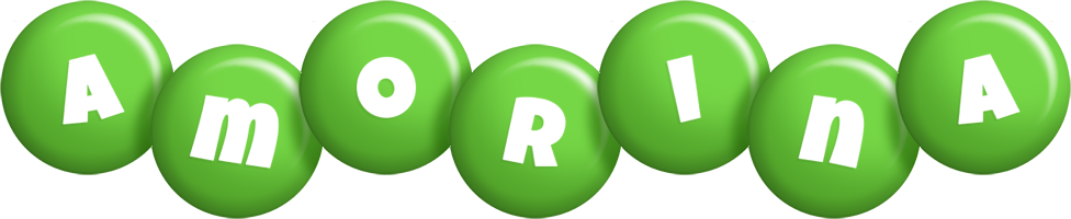 Amorina candy-green logo