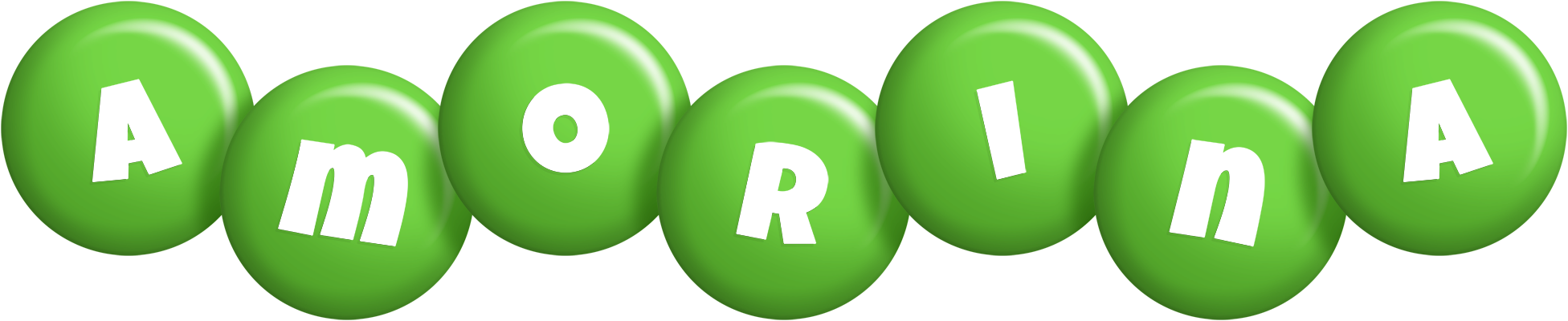Amorina candy-green logo